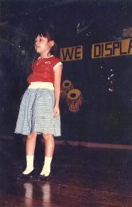 Gazal reciting a poem in a function in her school
