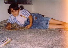 Gazal preparing for one of her exams